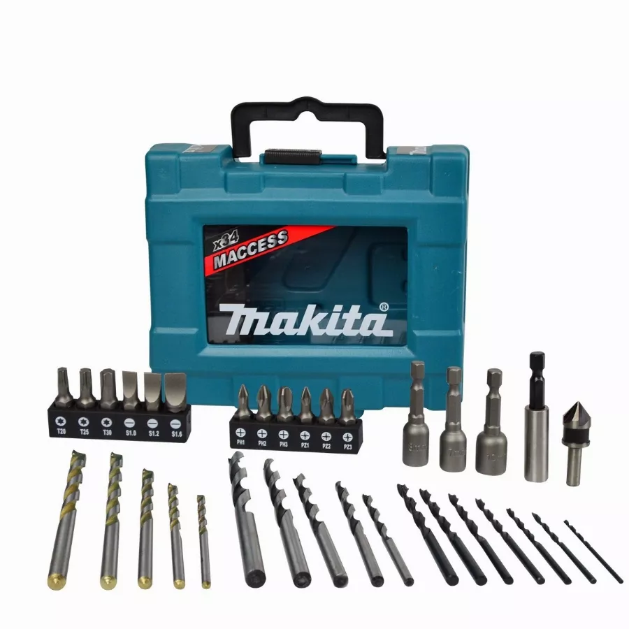 Coffret 34 accessoires perçage-vissage Maccess MAKITA - D-36980