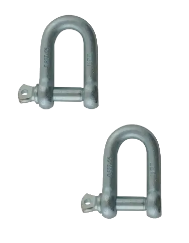 Carte 2 manilles acier zingué Ø10 mm VISO - MAN102NP