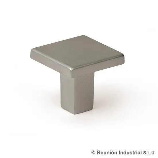 Bouton 735 Carré Métal Noir