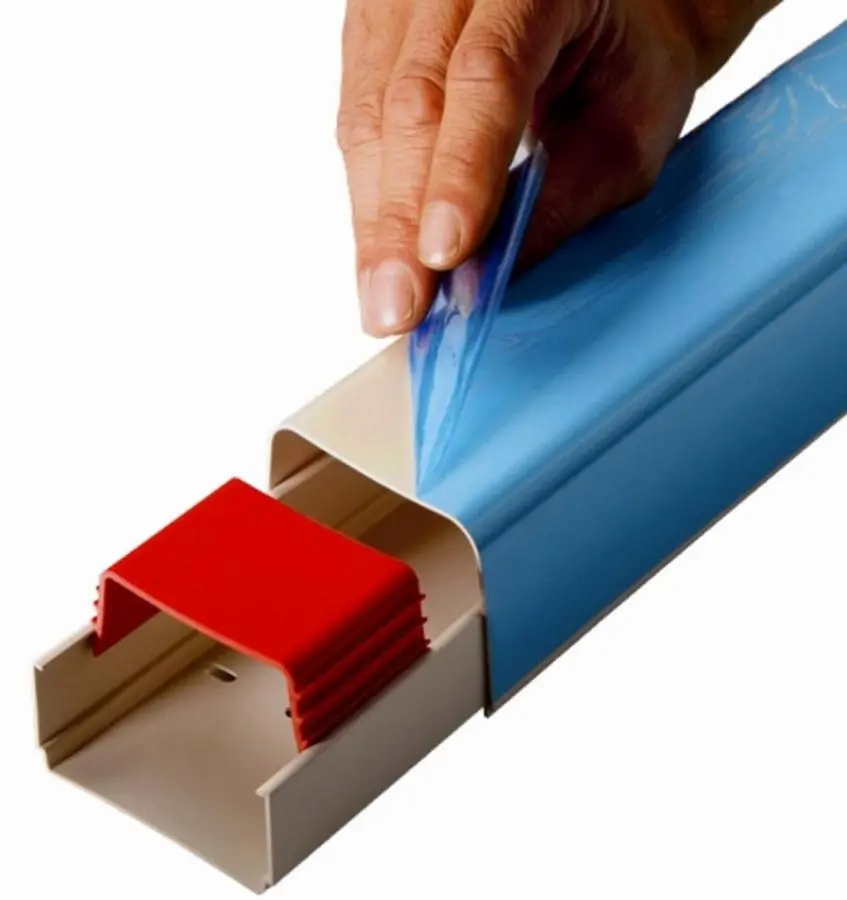 Goulotte EID M1 rigide 80 2M avec film protecteur - AG80BC