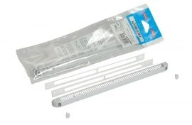 Kit simple entrée d'air réglable 22m³ + Cache vis + Vis NICOLL - Blanc - 1KVR122