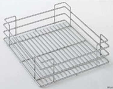 Panier fil chromé SIGE pour colonne coulissante pour meuble de 300 L.230 P.440 H.120 - 251 /300