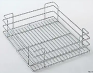 Panier fil chromé SIGE pour colonne coulissante pour meuble de 400 L.330 P.440 H.120 - 251 /400