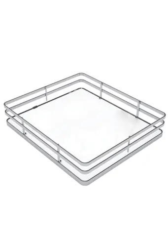 Panier fond blanc SIGE pour colonne coulissante pour meuble de 300 L.230 x P.440 x H.120 - 253+300