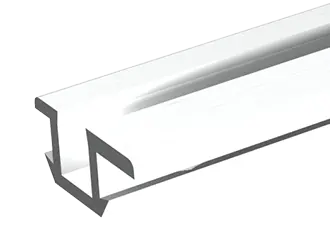 Rail Pico PVC rainuré 25 - Longueur 3 m - Blanc - MANTION - 25/300B