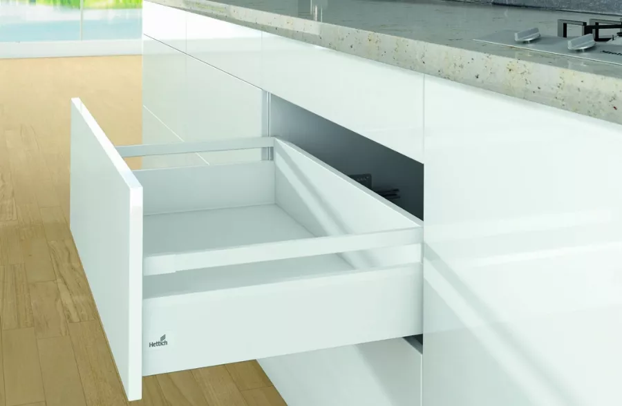 Tiroir casserolier IMPEX avec mécanisme Hettich - Profondeur 500 mm - Largeur 450 mm - TRMC45H