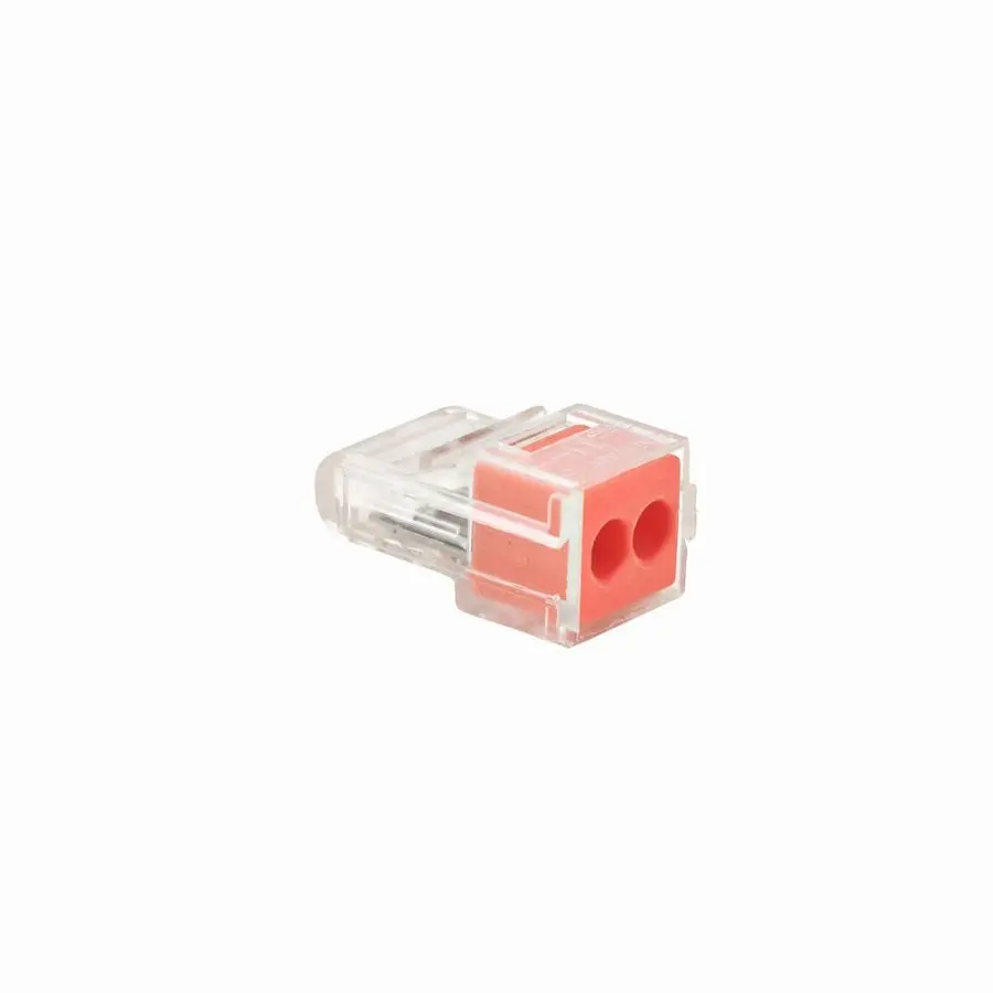 8 Bornes automatique pour câble rigide section de 1,5 à 2,5mm² en 2 trous DEBFLEX Rouge - 704520