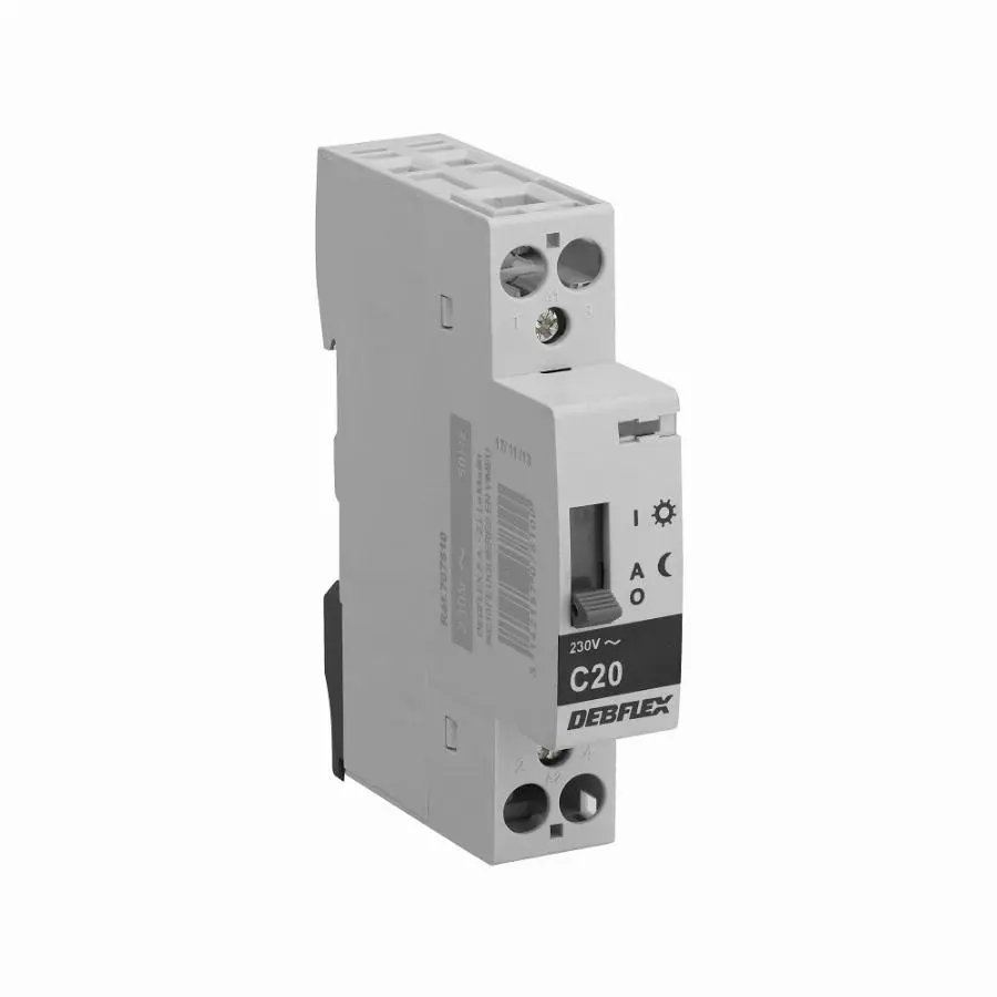 Contacteur jour / nuit 20 ampères 250V DEBFLEX Gris - 707810