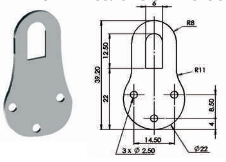 Attache universelle oblongue 7401 MONIN - 40 x 23 x 0.8 mm - 513910