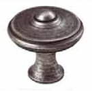 Bouton Lyonnais Ø 30 mm fer patine 