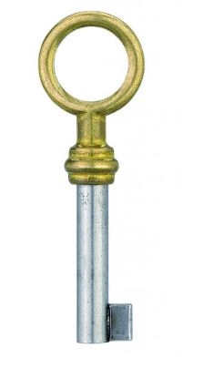 Clé anneau DUBOIS SAS - Tige 40 mm - Laiton patine 72 - 712106
