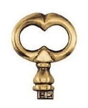 Fausse-clé rustique 1597 DUBOIS SAS - Laiton patiné - 157010