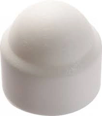 Boîte de 100 caches écrous hexagonaux blancs Ø 10mm ACTON - 8560110            