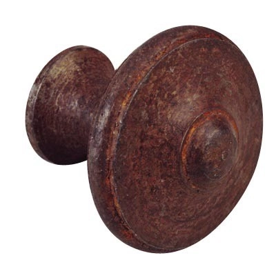 Bouton Lyonnais Ø 30 mm fer rouille cire