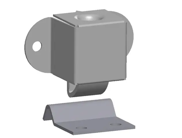 Loqueteau à pêne MONIN - va & vient petit modèle - avec gâche - 281 030