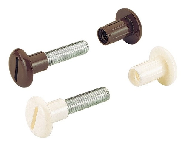 Vis de jonction VB 34 HETTICH - Blanc H01 - Ép.34/41 mm - 13110