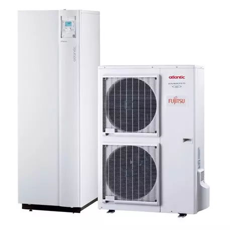 Pompe à chaleur air eau Alféa Hybrid Duo Gaz, 13.24 kWatts 120 Litres Monophasé - ATALANTIC - 522525