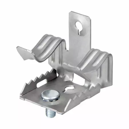 Attache à clipser pour collier M6 CAB 3-7 zinc lamellaire avec embout M6x9 mm - Boite de 50 - CELO - 9376CAB