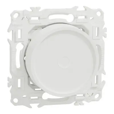 Variateur rotatif connecté 2 ou 3 fils zigbee - blanc craie - SCHNEIDER - S920513