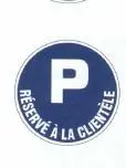 Disque signalisation D.300 "Parking Réservé à la clientèle"