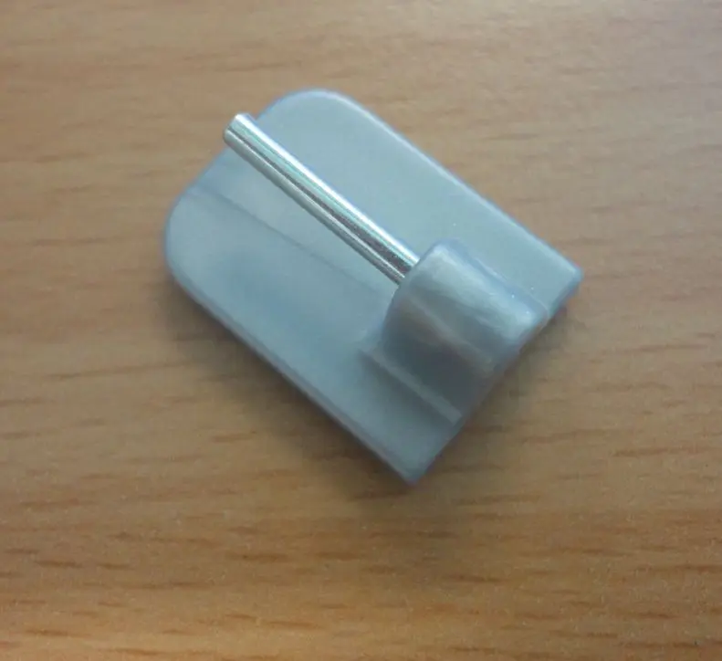 Support adhésif pour tringle de vitrage Gris Mat