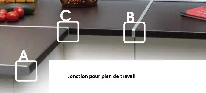 JONCTION pour plan de travail 680016