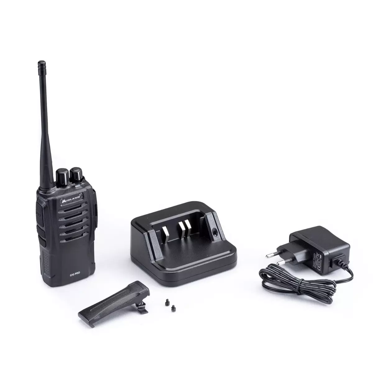 Talkie walkie MIDLAND G10 Pro - Avec batterie, chargeur, et clip ceinture - C1107.04