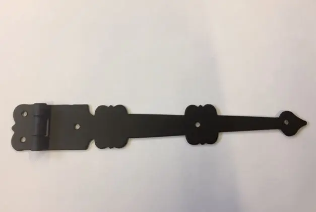 Penture de meuble plate L.225mm Réf 108 Acier Noir BROS