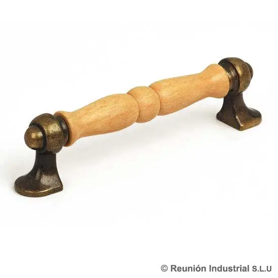 Poignée 286/96mm Hêtre/Bronze