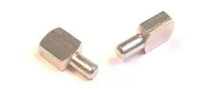 Taquet de meuble D.6mm en Laiton Nickelé