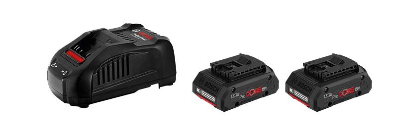 Pack 2 batteries ProCore 18V 4.0 Ah - BOSCH - avec Chargeur GAL18V-40 - 1600A01BA3