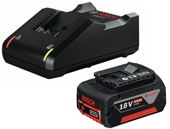 Batterie BOSCH GBA 18V 4.0 Ah + Chargeur 18V-40 Professional - 1600A01B9Y
