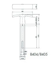 Poignée Extérieure pour garage 8404 BEVER