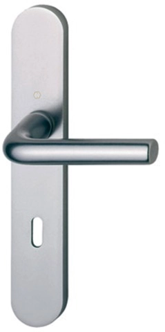 Ensemble sur plaque fondue Arles 197L/300M HOPPE Argent F1 - Clé L - 596195