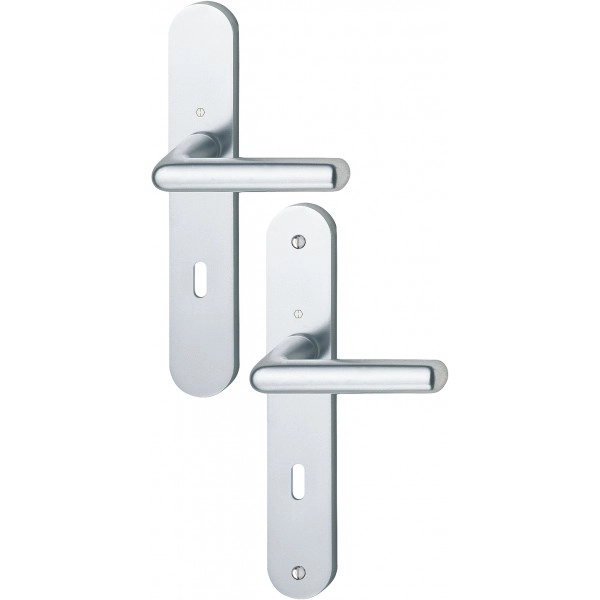 Ensemble de porte Cortina 195F/300M HOPPE Argent - Clé L - 582662