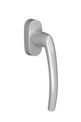 Bouton oscillo-battant Ovalfiliz PRODIF - Carré 7x35 mm 2 vis 5x45 - Anodisé argent - 677871EF01