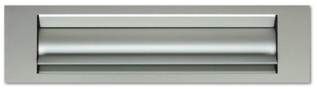 Entrée de courrier isolante GOETTENS - 236x30 mm - anodisé argent - T60110000