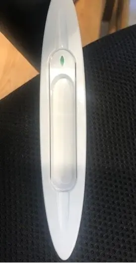 Poignée de coulissant PVC  semi-fixe à fourche Blanche G21181