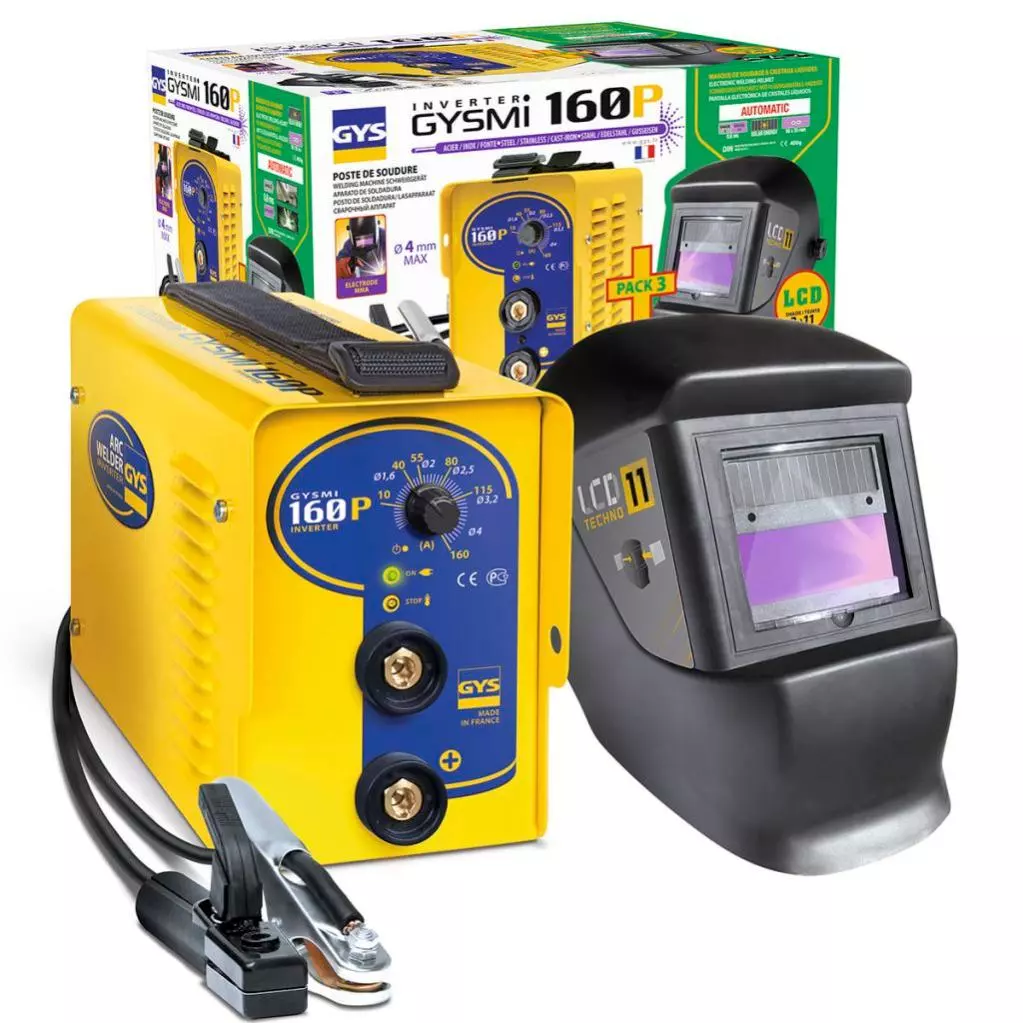 Poste de soudure Inverter GYSMI 160P - GYS - avec Masque LCD Techno 11 - 030435