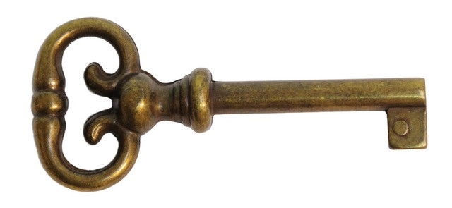 Clé 310 BROS - zamack vieux bronze - 310-Z-4