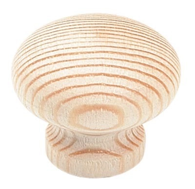 Bouton de meuble contemporain en pin brut - Ø 30 mm - hauteur 25 mm - 7230
