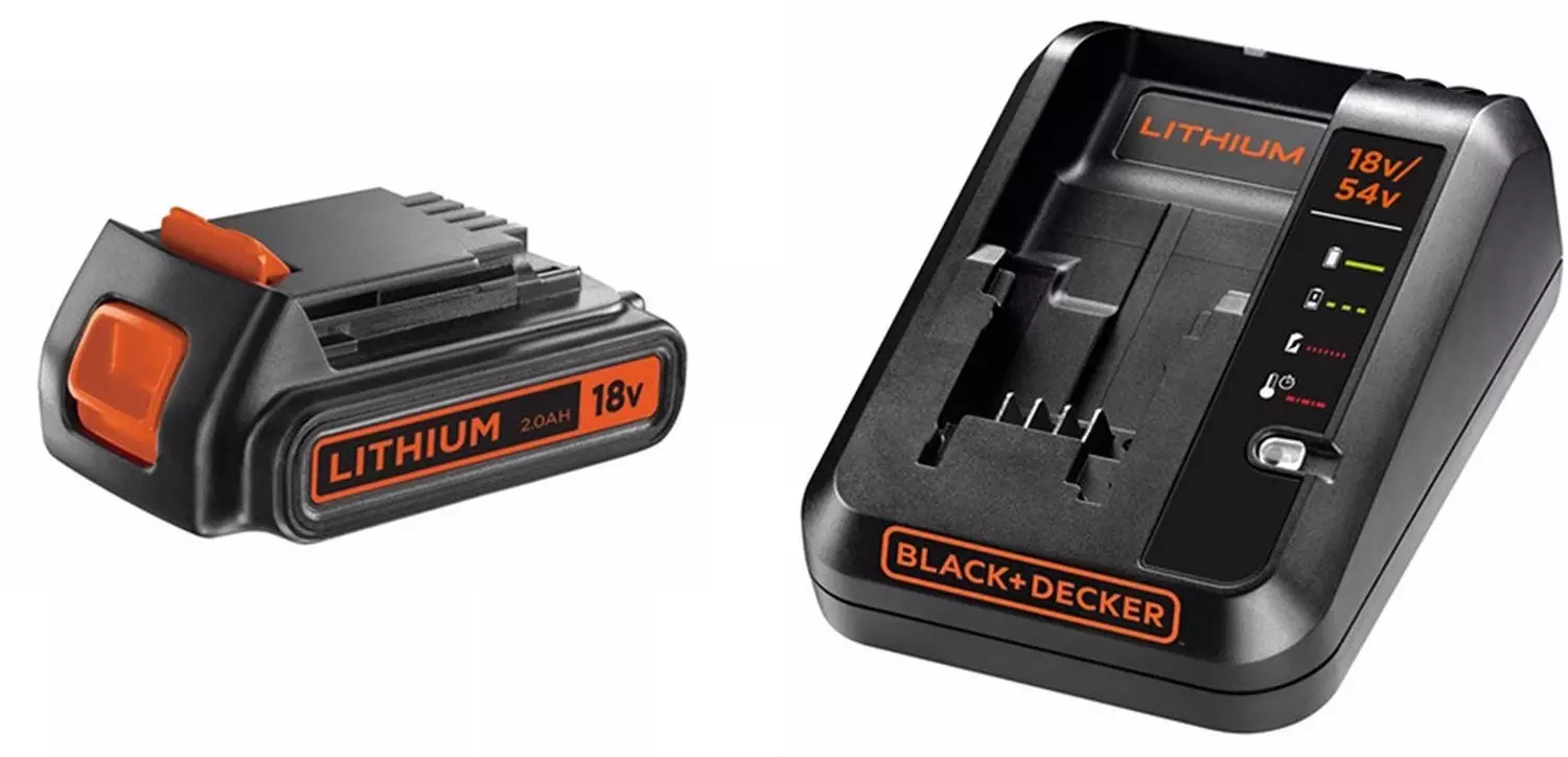 STARTER KIT - Ensemble de batterie et de chargeur 18 V - BLACK+DECKER - BDC2A20-QW