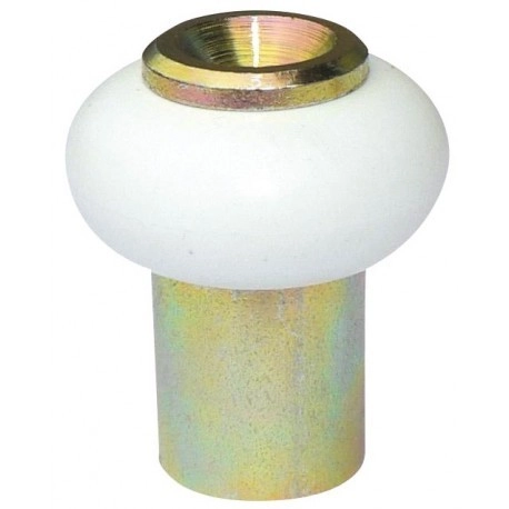 Butoir standard blanc souple à rehausse laitonné AVL avec vis - H.33 mm - BB41635LV