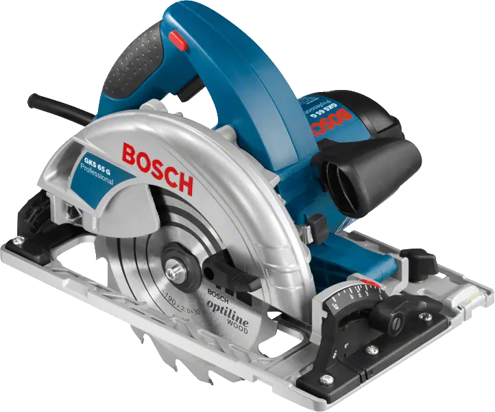 Scie circulaire BOSCH GKS 65 G Professional - 1600 W Ø 190 mm + 1 lame de scie - 0601668904