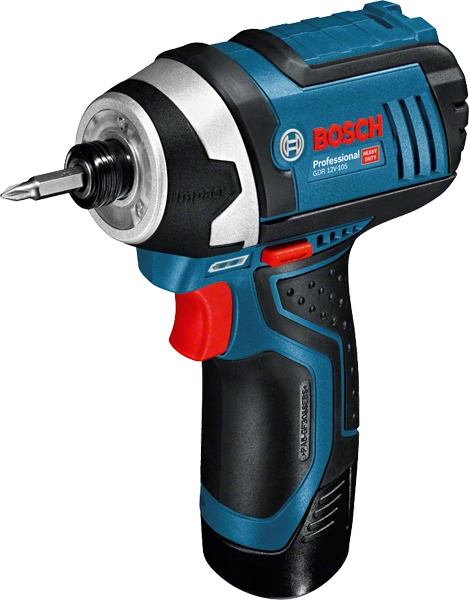 Visseuse à chocs BOSCH GDR 12V-105 - 2 batteries 12V 2.0Ah, chargeur, coffret - 06019A6977