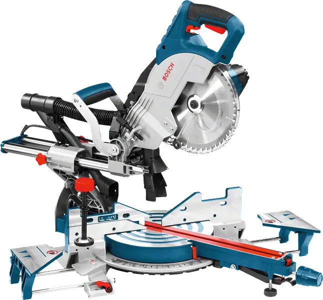 Scie à onglets radiale 1600W GCM 8 SJL Professional - BOSCH - avec accessoires - 0601B19100
