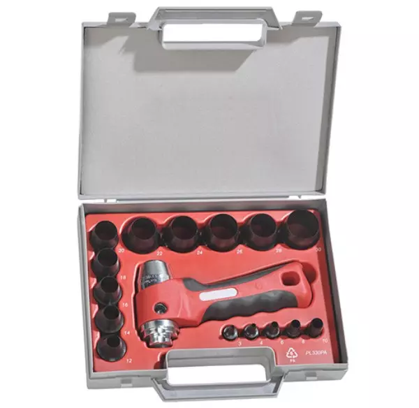 Coffret d'emporte-pièces BOEHM 11 outils de capacité de 3 - 30 mm - JLB330PA
