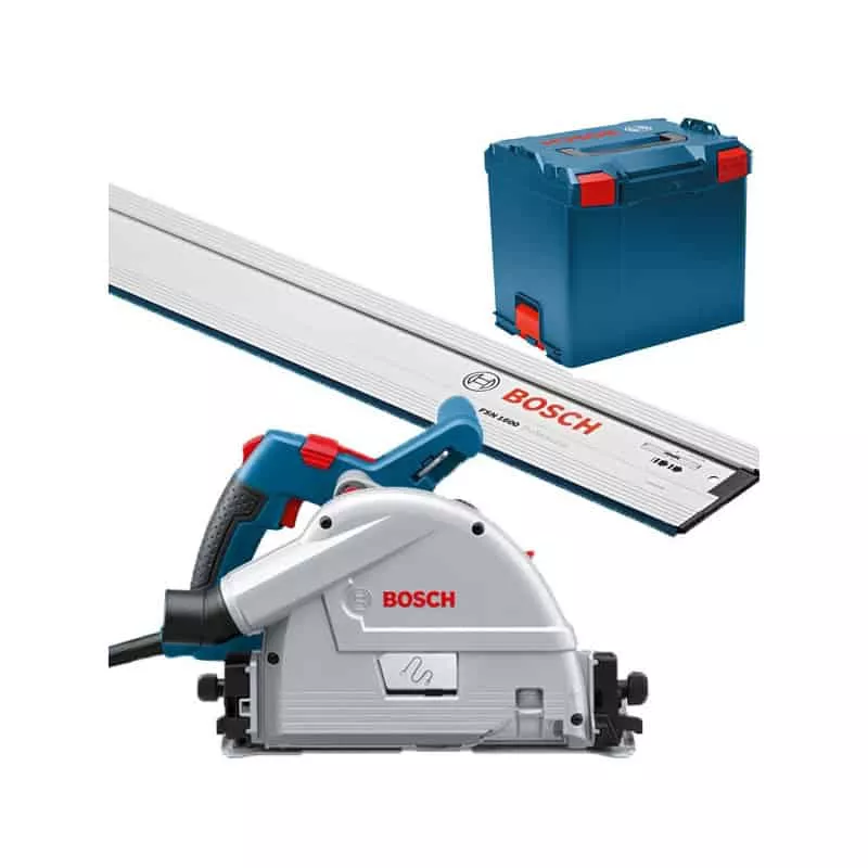 Scie plongeante GKT 55 GCE - BOSCH - avec Rail 140 cm - L-Boxx - 0615990M9D