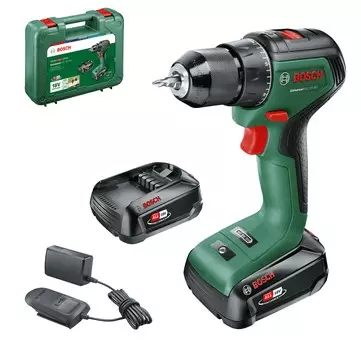 Perceuse visseuse Universal Drill  18V-60 - BOSCH - avec  2 batteries 18V 2.0Ah - AL 18V-20 - 06039D7002