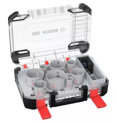 Coffret de 8 scies trépans PC Plus Diam 25 à 86 mm multi matériaux - BOSCH - 2608594430
